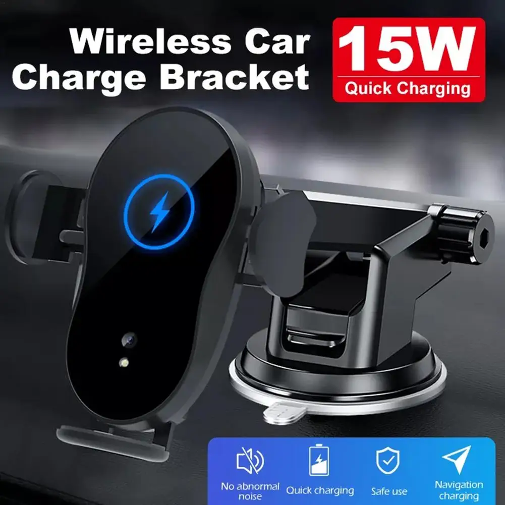Automatic Clamping 15W Qi Car Wireless Charger Magnetic USB Charging Phone Holder Air Outlet Mount Smartphone |