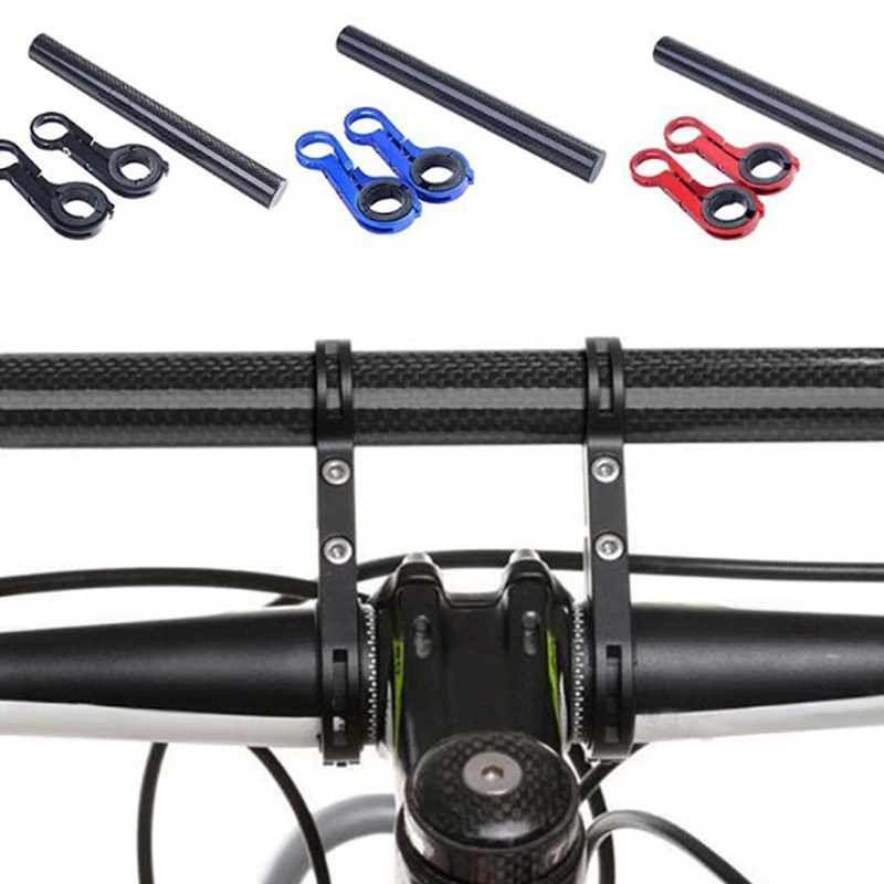 

Bicycle Handlebar Extended Bracket Bike Headlight Mount Bar Computer Holder Lantern Lamp Support Rack Alloy Fiber Stand