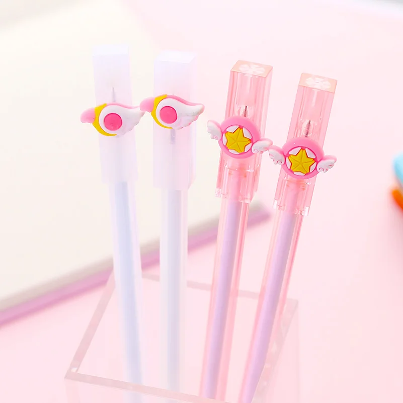 Японское аниме мультипликационная гелевая ручка милые Kawaii черные чернила
