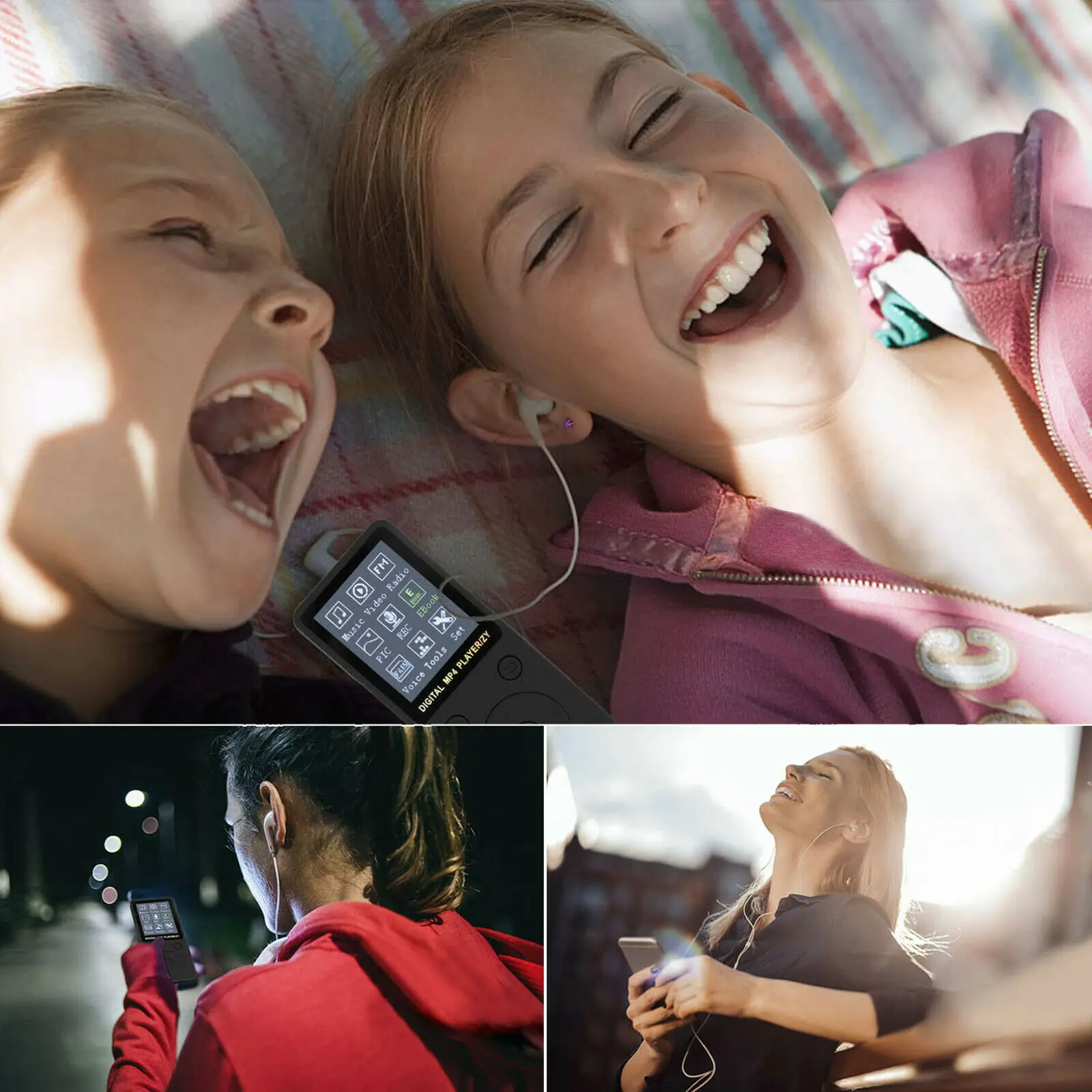 1 Set 1.8 Inch Portable MP3 MP4 Player Student LCD Screen MP3 Music Player