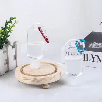 

10PC Top Quality 50ml Refillable Bottles Mini PET Refillable transparent D-shaped bottle travel empty bottle Travel Bottle Tool