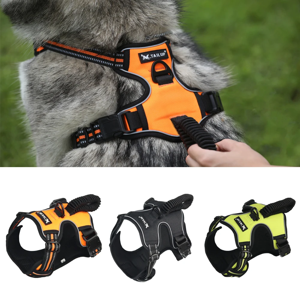 

Pet Dog harness Reflective Breathable with handle for small to large dogs chihuahua husky Pitbull K9 vest harnesses dog supplies