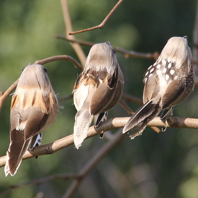 1 шт. симпатичная искусственная птица из пенопласта яркое перо миниатюрная