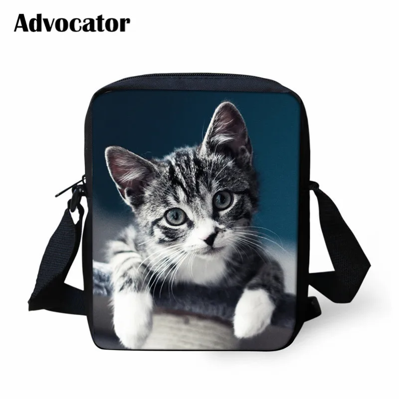 ADVOCATOR BAG Милые сумки-мессенджеры с 3D изображением кота для девочек, сумки через плечо для подростков, дизайнерские сумки для женщин, ручная сумка, Детская плечевая сумка Mochila - Цвет: ADVOCATOR BAG