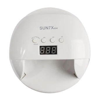 

SUN-X7 60W 30 Led Nail Dryer New Style Portable UV Lamp For Drying Unique Low Heat Model Double Power Fast Manicure Colorful Lam