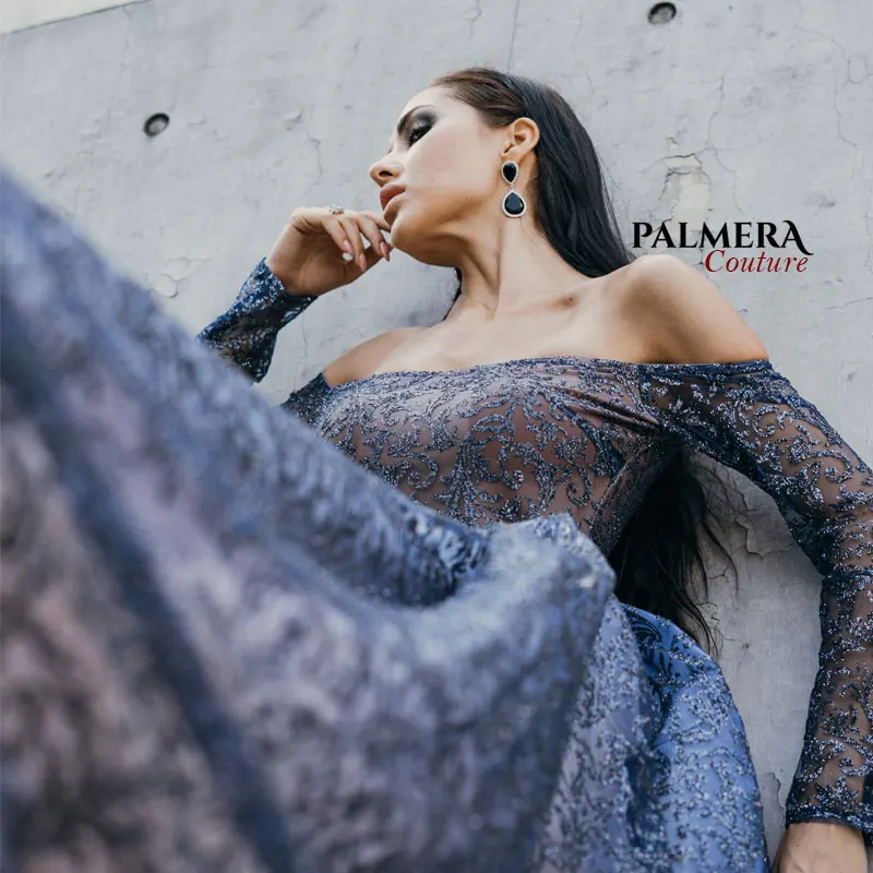 Платье макси с блестками на плечах длинным рукавом длина до пола вечерние платья