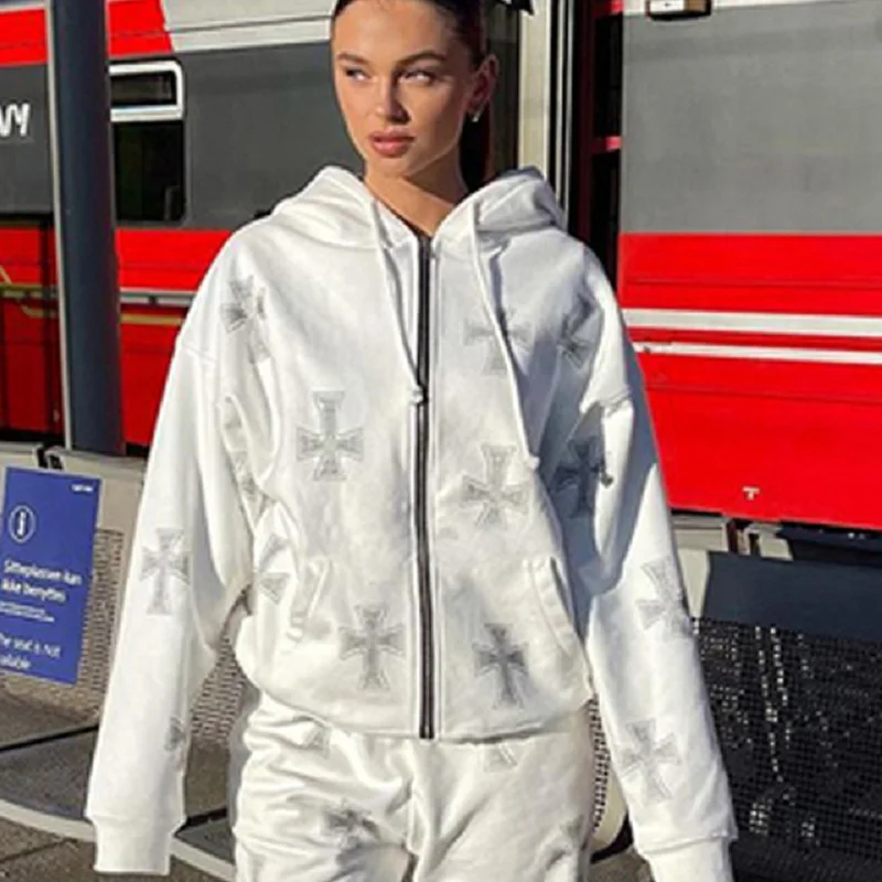 WHITE HOODIE