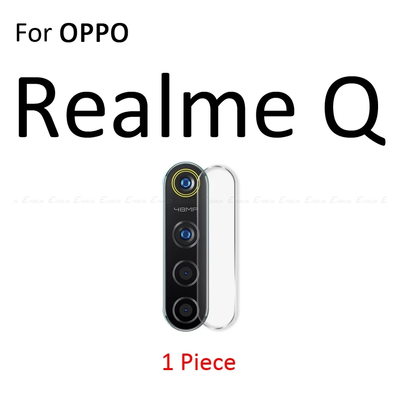 Прозрачная задняя защитная пленка для объектива камеры OPPO Realme 1 2 3i 3 5S 5 Pro C2 Q XT X2 X Lite из закаленного стекла - Цвет: For Realme Q