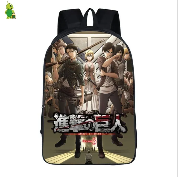 attack on titan school bag