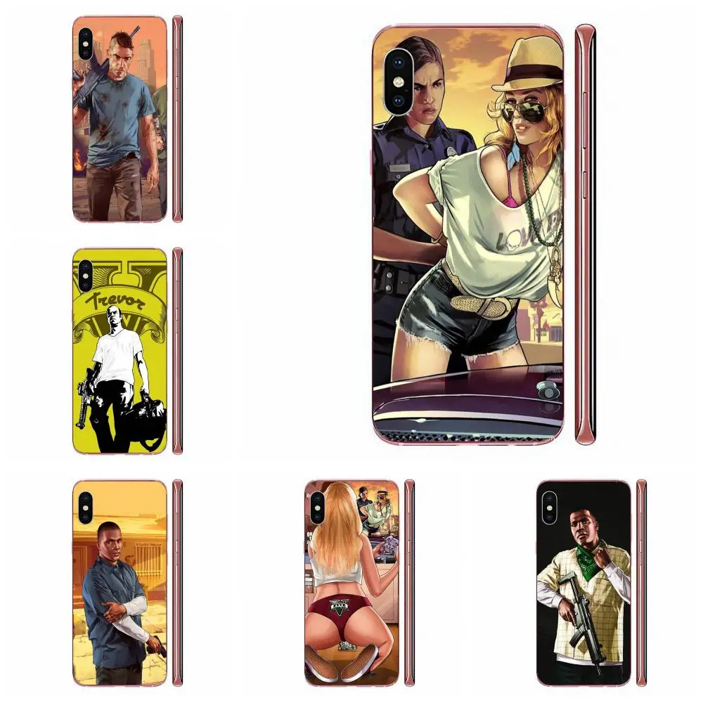 В продаже роскошный для Samsung Galaxy A10 A20 A20E A3 A40 A5 A50 A7 J1 J3 J4 J5 J6 J7 2016 2017 2018 Grand Theft Auto Gta 5 V |