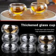 SOLEDI стеклянная необычная чайная чашка контейнер столовая прозрачная стеклянная чашка кофейники напитки 50 мл Термоизолированный молоко пиво