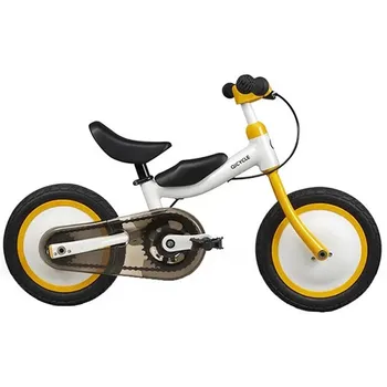 

QICYCLE Balance Bike Tricycle Scooter 12" for Children Yellow Color Slide Bicycle Dual Use Balance Bike for Kids Children Bikes