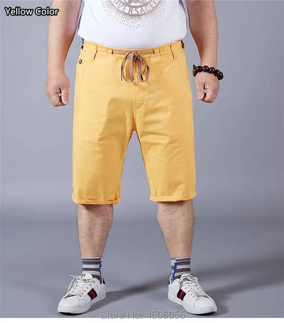 High Waist Shorts Men Stretched Khaki 