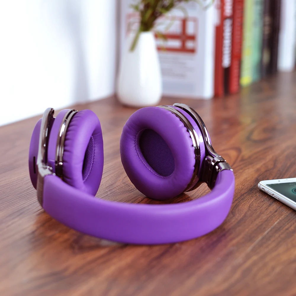 COWIN Hi-Fi беспроводные Bluetooth стерео наушники ANC с шумоподавлением компьютерные наушники для путешествий на открытом воздухе черные/красные/Фиолетовые наушники