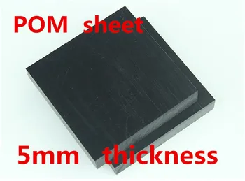 

5mm thickness POM Sheet black colour Polyoxymethylene Plate Model steel CNC engraving Board Engineering plastic sheet