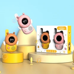 Mini walkie talkie intercom pour enfants, 2 pièces, jouet Radio pour enfants, Transmission 3Km, émetteur récepteur, jouets interactifs pour filles, 2021 