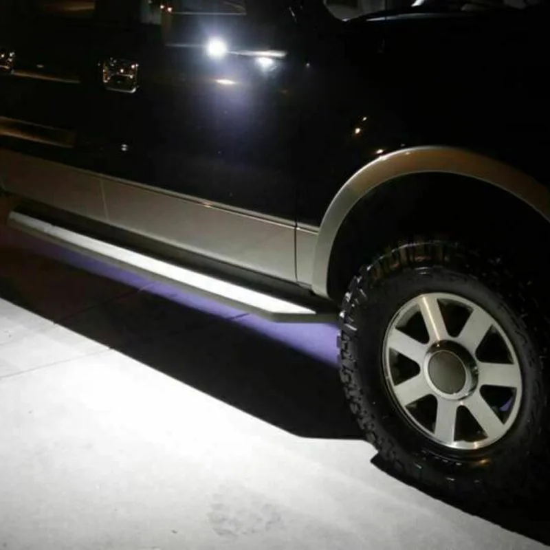 1 пара светодиодный боковое зеркало заднего вида под лужей белые 6000K лампы для Ford