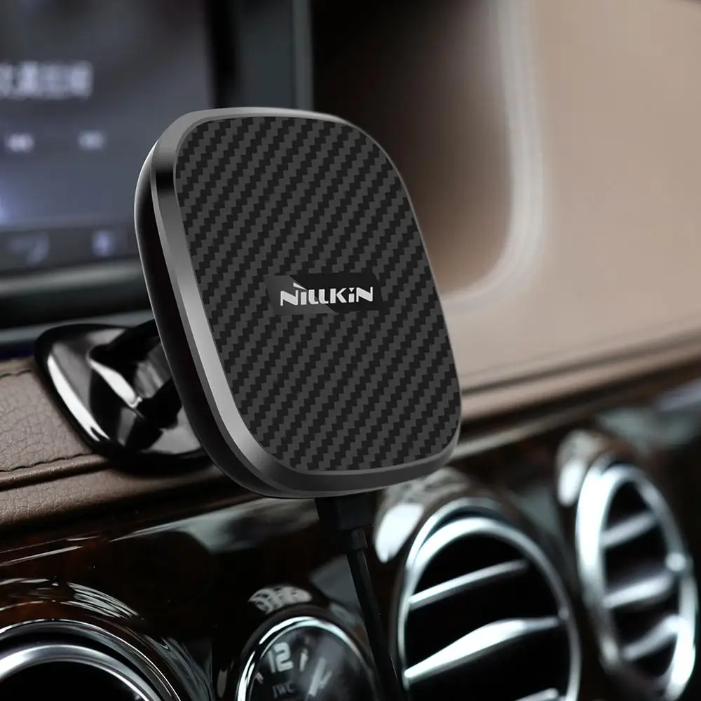 US $25.99 Nillkin 10W Fast Wireless Car Charger With Magnetic Mount Holder Case For IPhone 11 Xs Max Xr X 8 For Samsung S10 S10 Note 20