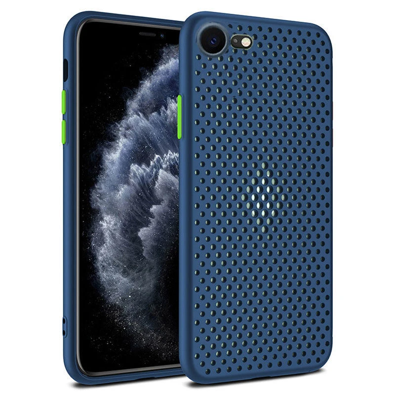 TNSULY для iPhone 6 Чехол силиконовый матовый Вафельная Ткань рассеивать тепло