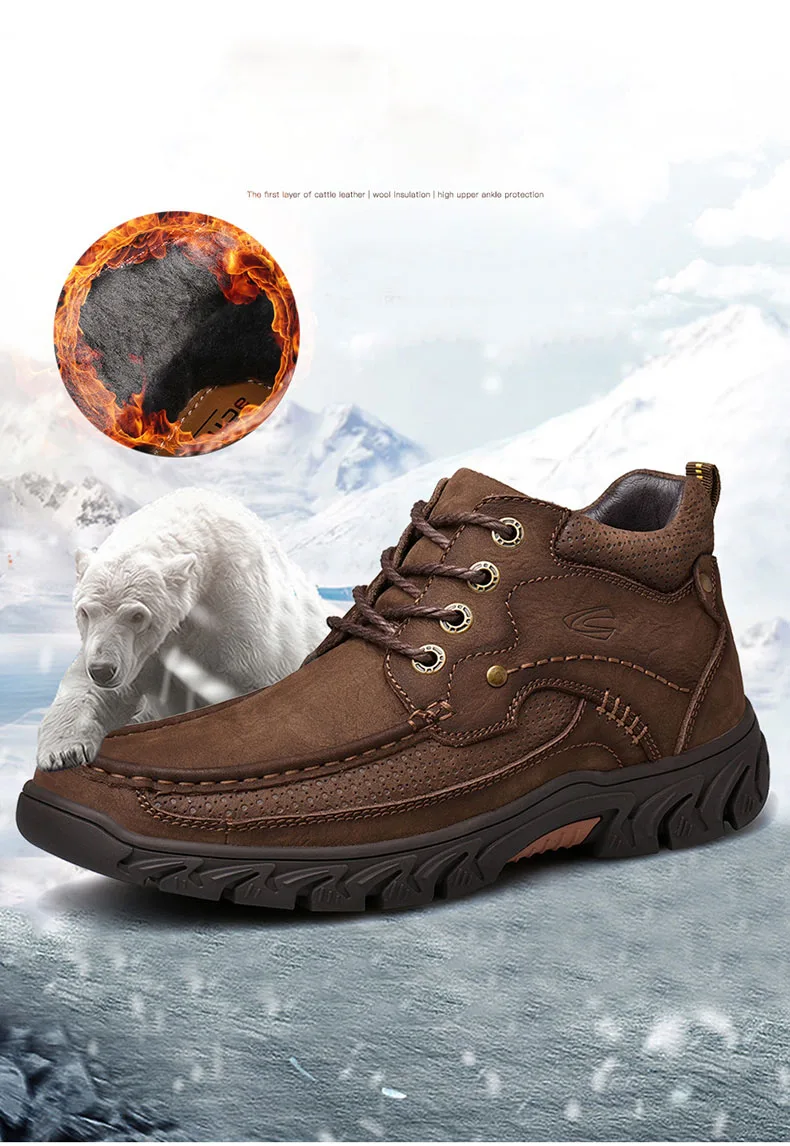 Camel Active Men Hiking Shoes Anti-Slip Outdoor Tactical Shoes Walking Trekking Climbing Sneakers Zapatillas Comfortable Boots
