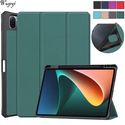 Étui en cuir PU pour tablette Xiaomi Mi Pad 5 Pro 2021, support pliable de 11 pouces, housse intelligente 