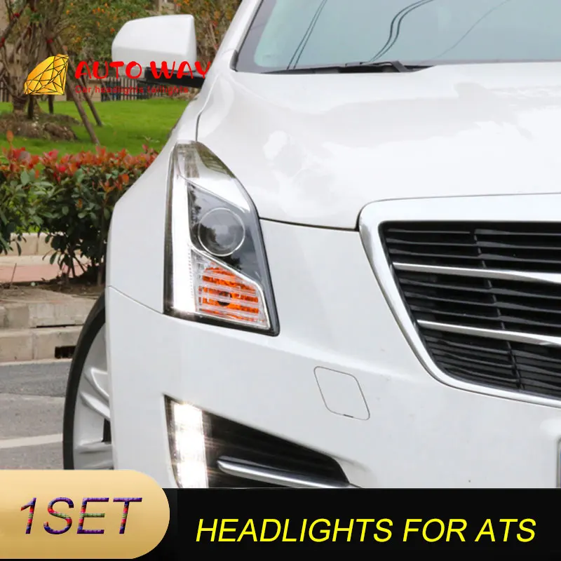 Чехол для стайлинга автомобиля Cadillac ATS 2014 2016 Автомобильные светодиодные фары