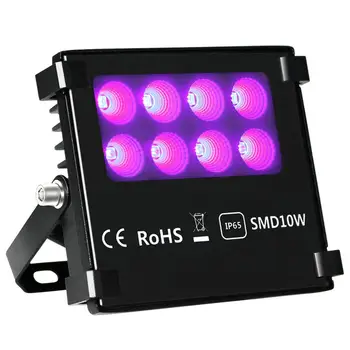 

10PCS AC85-265V IP65 10W Black Light UV Lights,DJ Disco Night Club,Party,Neon Glow,UV Ink Curing, Fluorescent Effect light