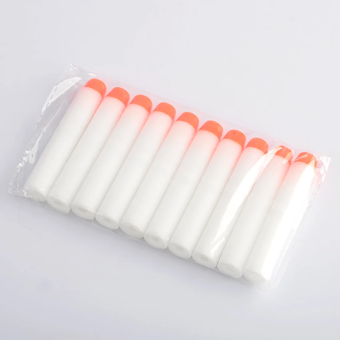 100pcs/200pcs/500pcs/1000pcs Fluorescence Dart Refills Universal Standard Round Head Hollow Foam Bullets for Nerf Toy Gun
