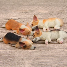 Различные миниатюрные лежа корги орнамент с изображением собак цветочный горшок Статуэтка Террариум домашний сад бонсай Свадебный декор