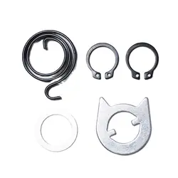 2.5 Turns Torsion Coil Flat Wire Springs For Door Handle With Clip And Washer