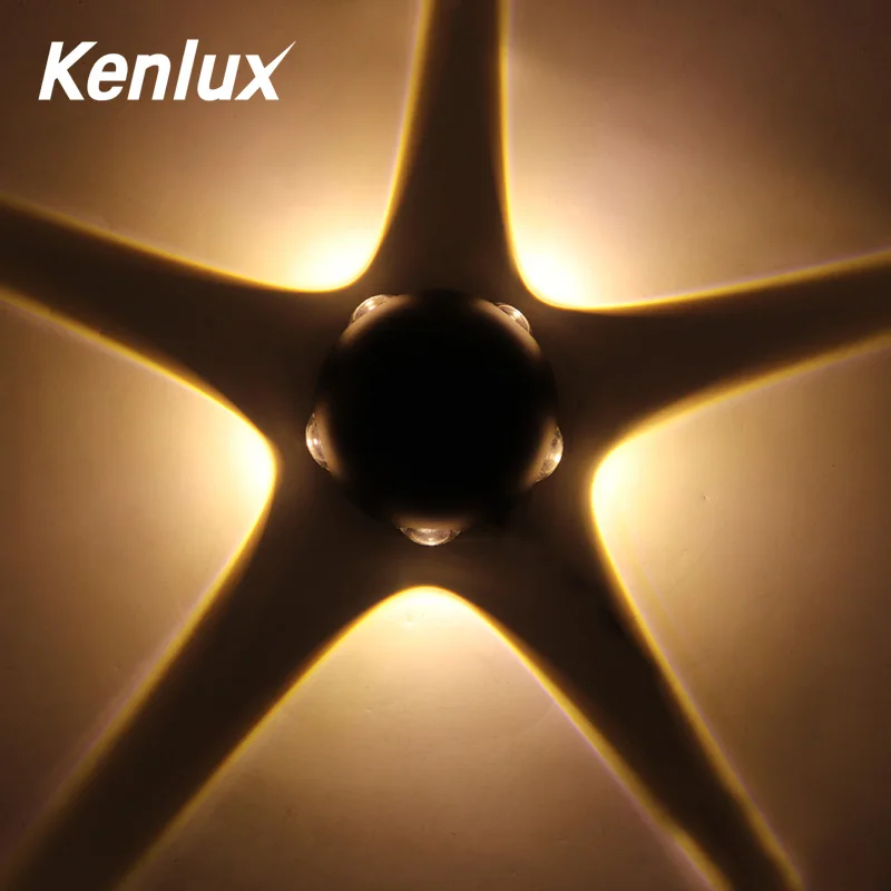 Алюминиевый Уличный настенный светильник Kenlux 15 Вт современный светодиодный в