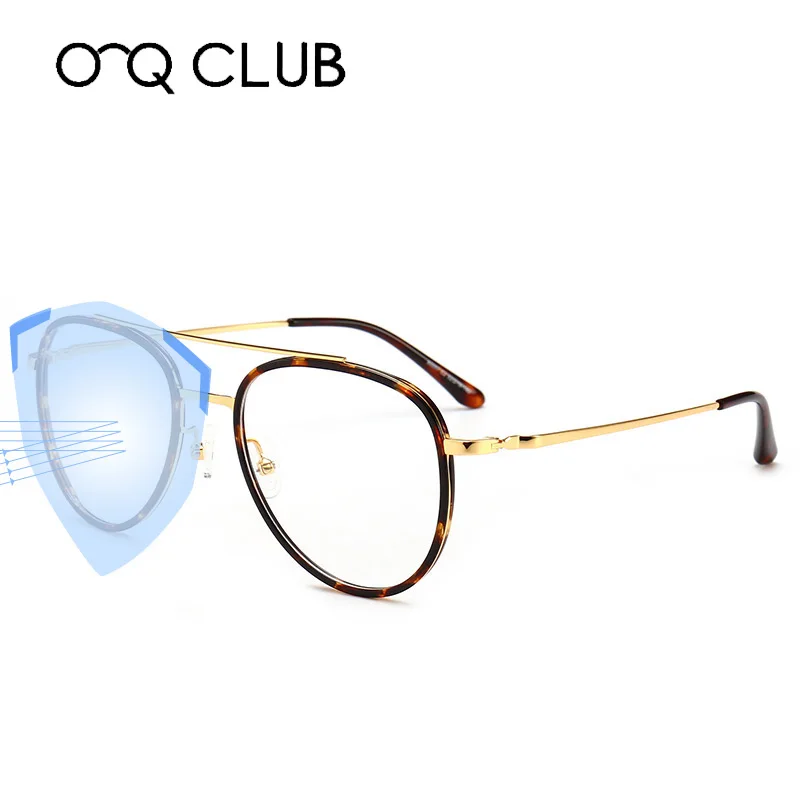 

2019 Anti Blue Light Coating Square Glasses Frame Ladies Metal Glasses Computer Eye Glasses Women&men Anti Blue Rays Eyeglass