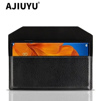Перейти на Алиэкспресс и купить Чехол из воловьей кожи для huawei mate X S 5G чехол mate xs защитный чехол из натуральной кожи для huawei mate 20 x xs 5g чехол для телефона сумка