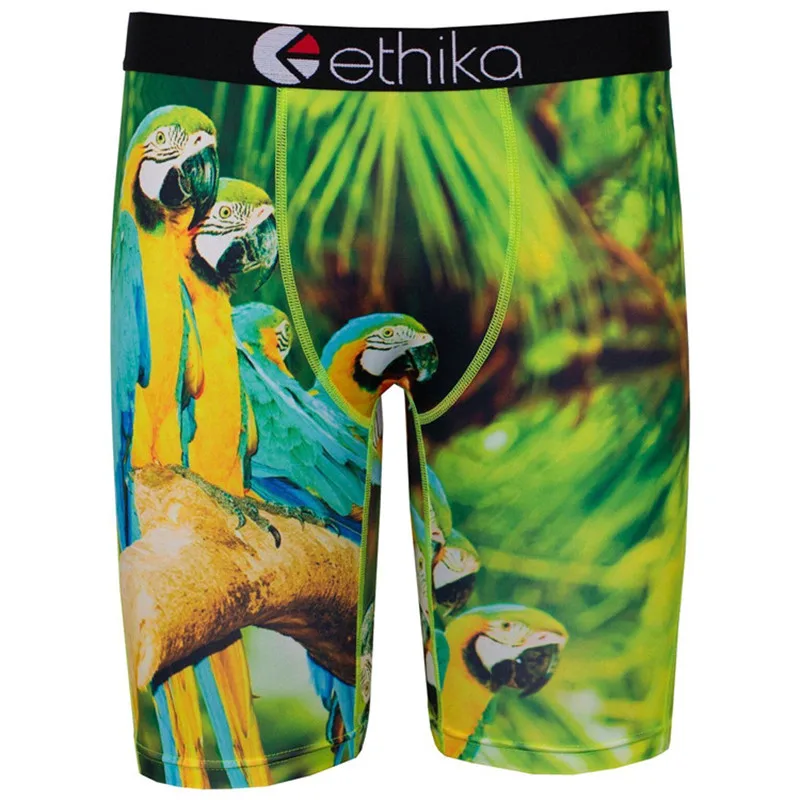 Tanie Ethika męskie kolano długość bielizna hipster hiphopowy sweter mężczyźni bokserki szybkie pranie moda oddychająca długie nogi bokserki kobiet
