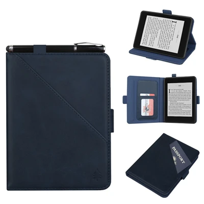 Чехол для Amazon All-New Kindle 10th Generation 6 '' умный кожаный чехол-футляр на магните для чтения Funda Kindle 6 дюймов A20 - Цвет: Синий