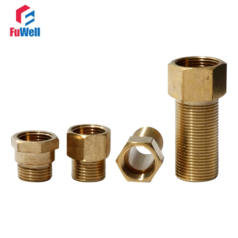 50mm Long 1pc Pipe Adapter-1/2 Female to 3/4 Male Brass Pipe Fitting Water Hose Hex Nipple 50mm Long 1pc Pipe Adapter-1/2 Female to 3/4 Male Brass Pipe Fitting Water Hose Hex Nipple