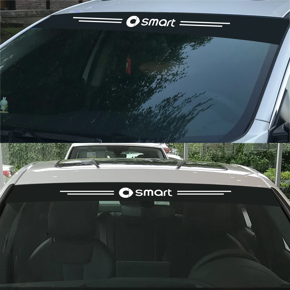 Car Sunshade Front Windshield Stickers For Smart Fortwo Forfour 453 451 450  Reflective PVC Decoration Stickers Car Accessories - AliExpress