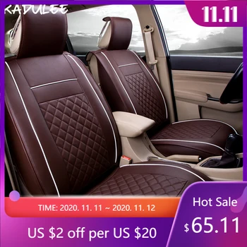 

KADULEE pu leather car seat cover for sangyong korando navara d40 lexus ct200h rx570 rx460 rx470 rx580 kyron car seats protector