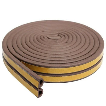 

5/10M Installed Self-AdhesiveD-Shape Doors Windows Sound-Proof Sealing Strip Window Wood Door Joint Windproof Crash-Proof Rubber