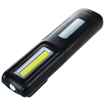 

USB Rechargeable 3W COB LED Work Light netic Emergency Flashlight Torch, Black