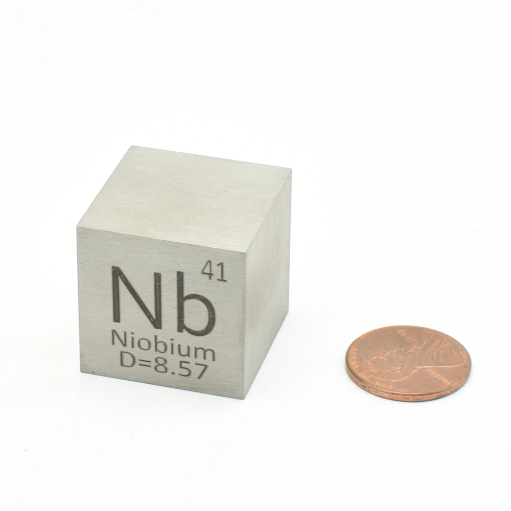

Niobium Element Cube Inch Nb Metal Density Collection Hobbies Science Experiment 25.4x25.4x25.4 mm Periodic Table of Elements