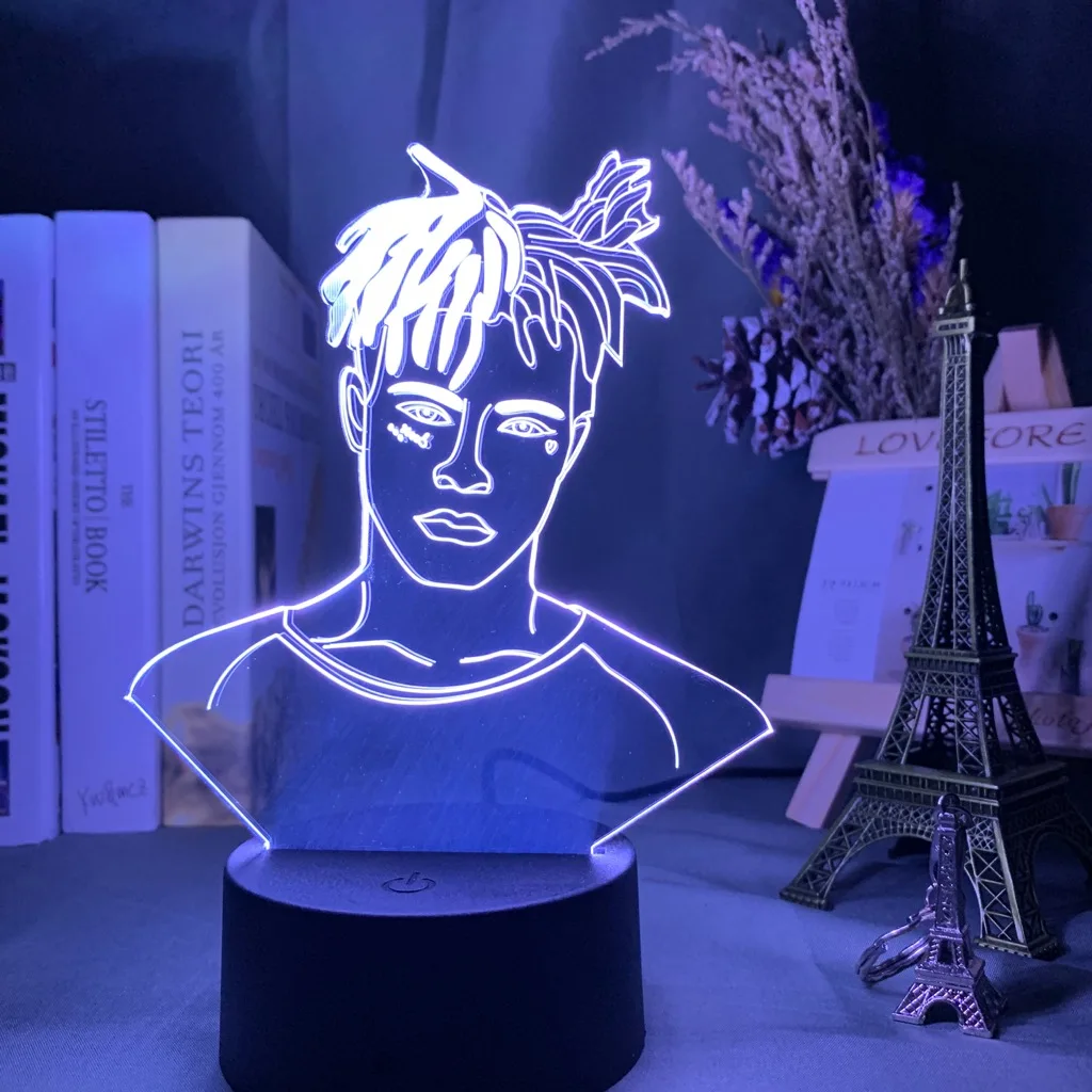Фигурка американского рапера XXXTentacion светодиодный ночник крутой подарок для фанатов Прямая поставка