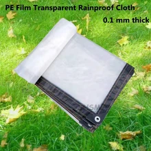 Niestandardowy rozmiar PE plastikowe przezroczyste tkaniny przeciwdeszczowe balkon ogród wodoodporny schronienie cieplarnianych soczyste
