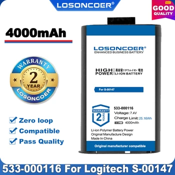 

100% Original LOSONCOER 4000mAh 533-000116 Battery for LOGITECH S-00147 UE MegaBoom Battery Wireless bluetooth speaker