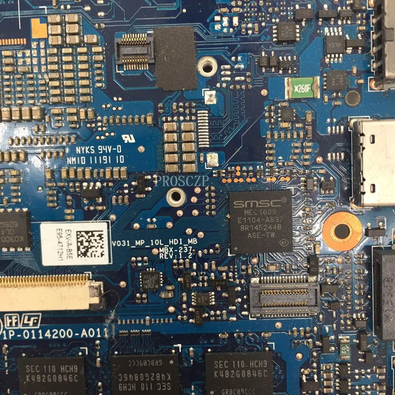 Для MBX-237 материнской платы ноутбука 1P-0117201-A012 с SR072 I5-2430M cpu 216-0810005 GPU совместимость