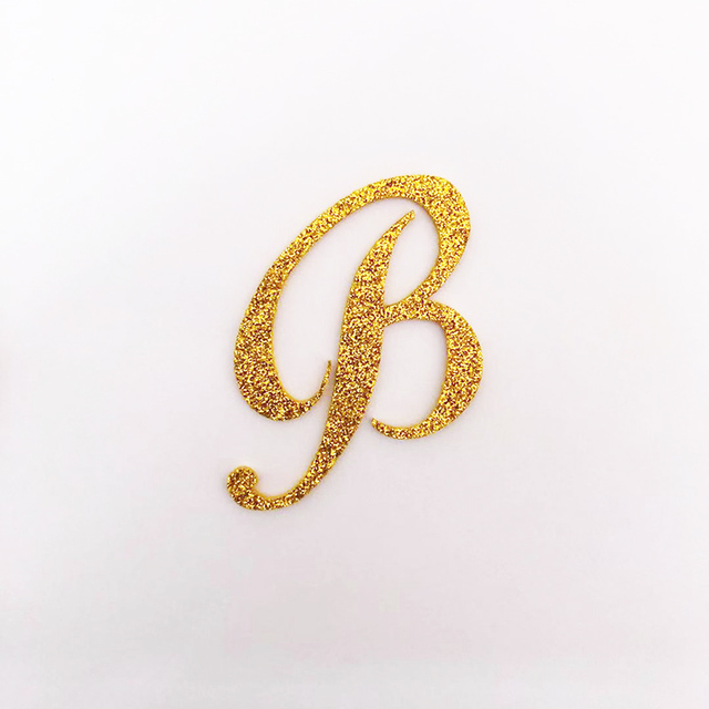 1pc Gold Letter A-Z Cake Topper Happy Birthday Cake Topper Baby Birthday Party Decoration Kids Cake Toppers For Party