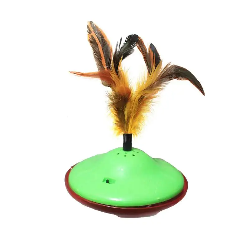 

Automatic Tumbler Toy (Not Include Battery, 3*A) Electric Cat Toys with Detachable Feather Head Cat Supplies Pet Products