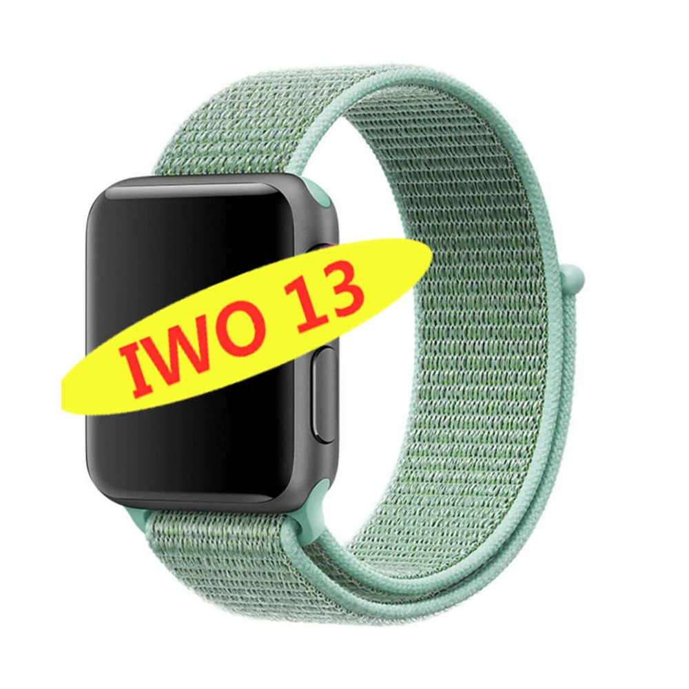 IWO 13 часы серии 5 1:1 Bluetooth Вызов Смарт часы 44 мм для apple iPhone IOS Android телефон ЭКГ smartwatch человек PK IWO 11/12 - Цвет: Nylon strap
