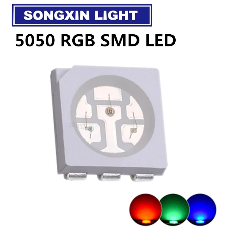 20Pcs PLCC-6 5050 Led Smt Smd Rgb 3-Chips 3Chips lz 20Pcs PLCC-6 5050 Led Smt Smd Rgb 3-Chips 3Chips lz