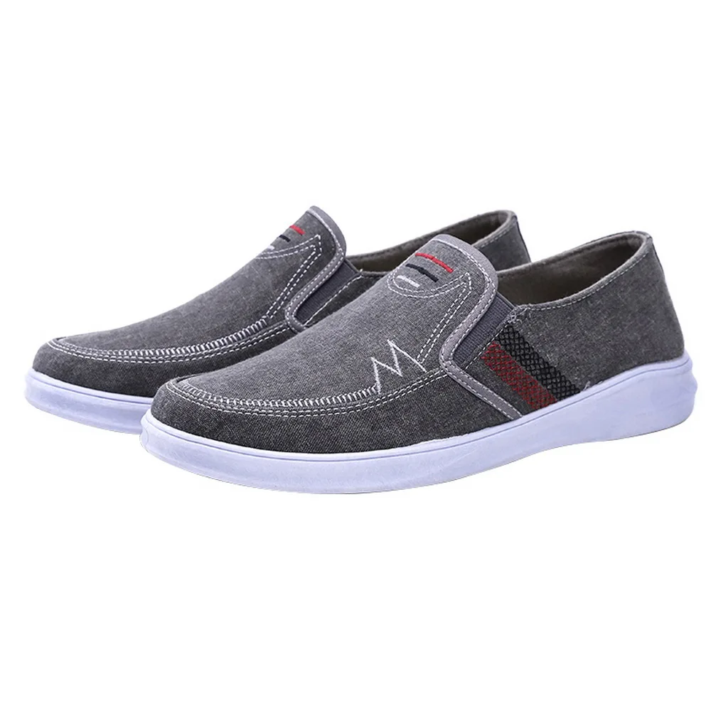 Man Flats Soft Driving Shoes Trendy Beach Loafer Breathable Summer Weaving Hemp Canvas Hemp Fisherman Light Shoes